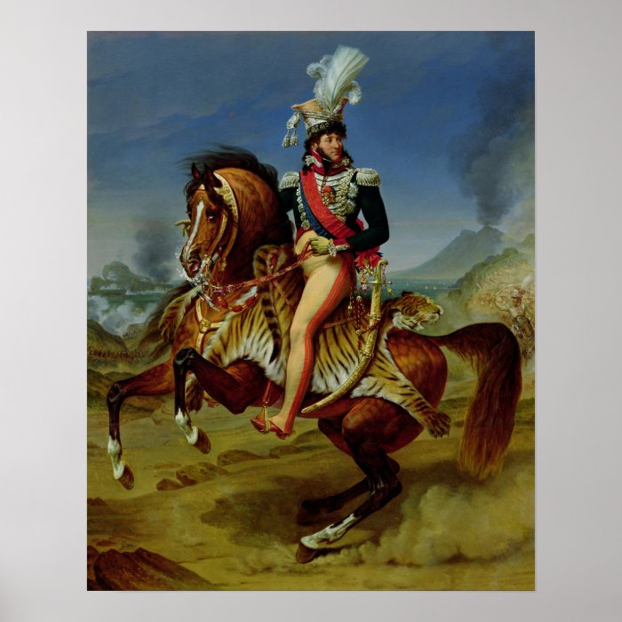 Equestrian Portrait of Joachim Murat  1812 Posters