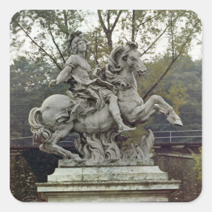 Equestrian Portrait of Louis XIV 2 Square Sticker