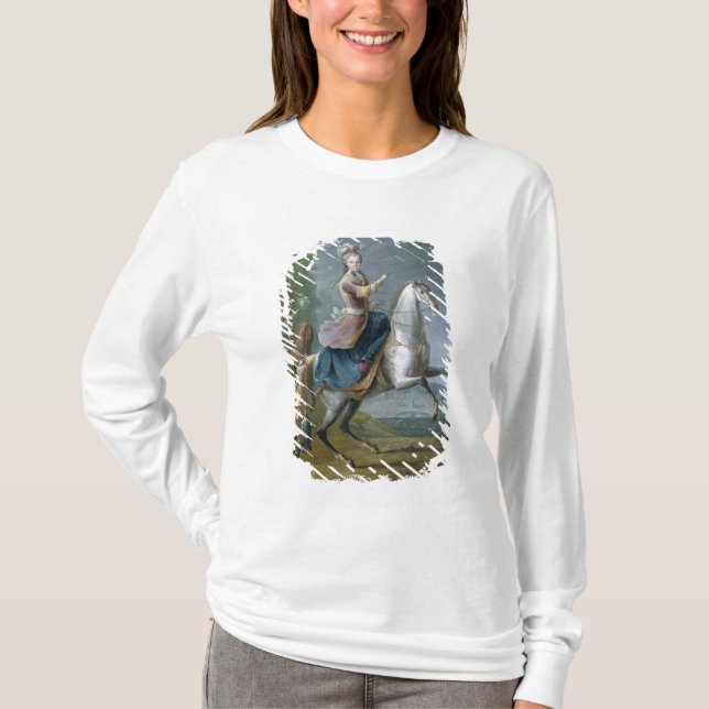 Equestrian Portrait of Maria Leszczynska T-Shirt (Front)