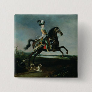 Equestrian Portrait of Marie-Antoinette Button
