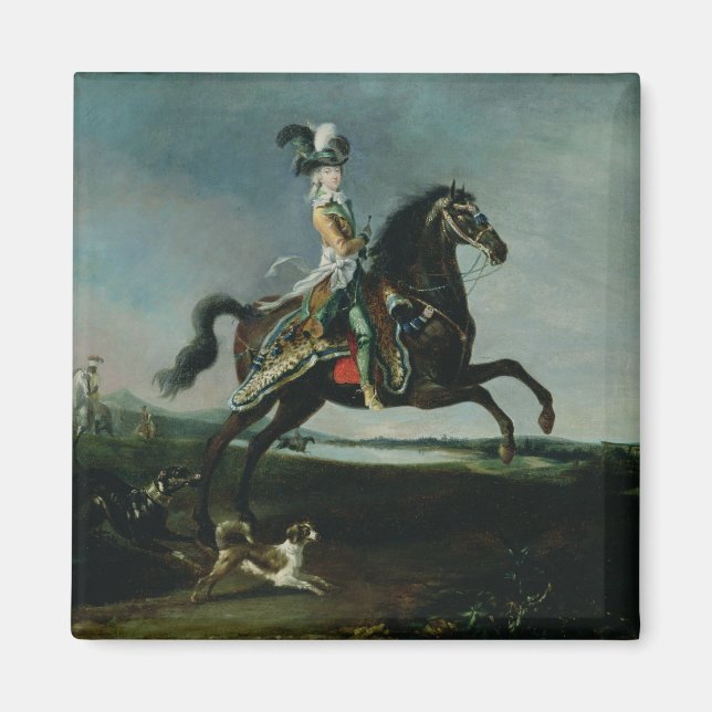 Equestrian Portrait of Marie-Antoinette Magnet (Front)