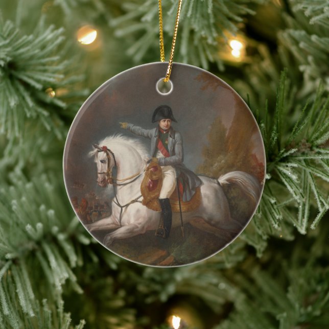 Equestrian Portrait of Napoleon Ceramic Ornament (Tree)