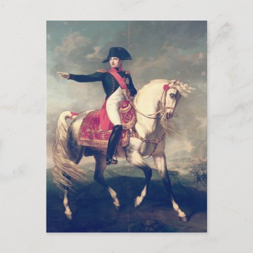 Equestrian Portrait of Napoleon I  1810 Postcard