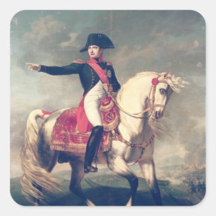 Equestrian Portrait of Napoleon I 1810 Square Sticker