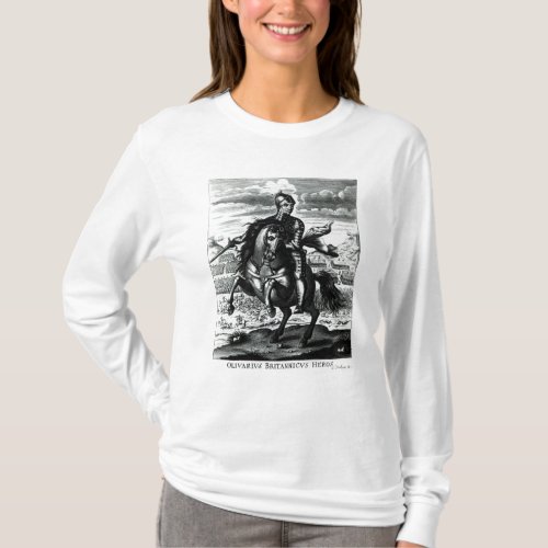 Equestrian portrait of Oliver Cromwell T_Shirt