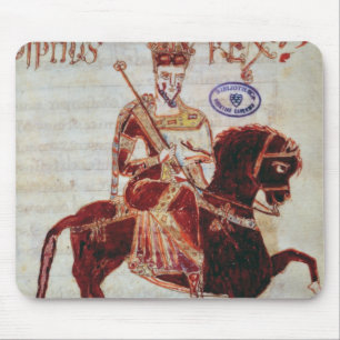 Equestrian portrait of Pepin King of Italy Mouse Pad