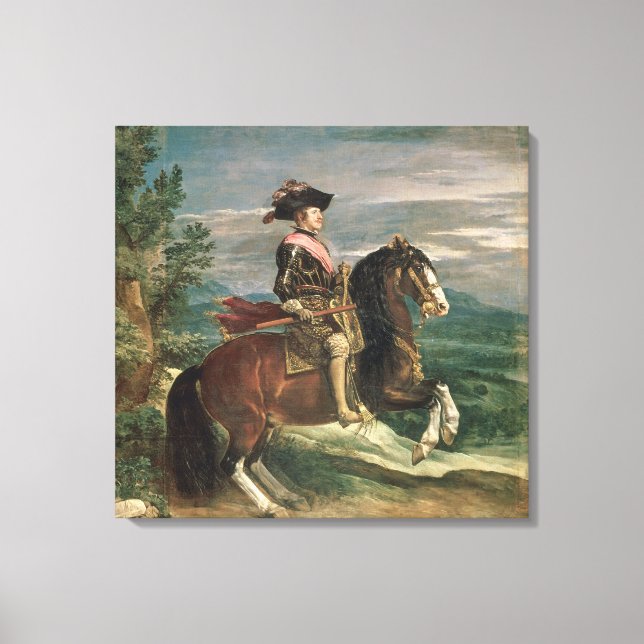 Equestrian Portrait of Philip IV  c.1636 Canvas Print (Front)
