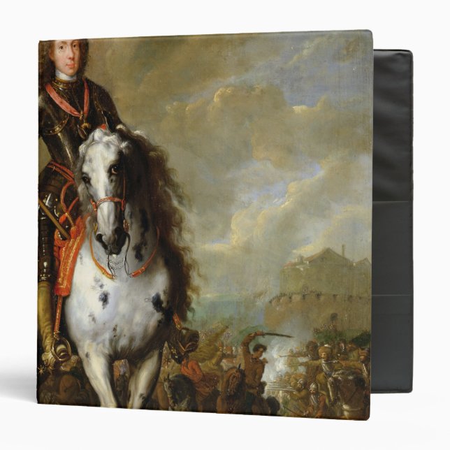 Equestrian Portrait of Prince Eugene 3 Ring Binder (Front/Inside)
