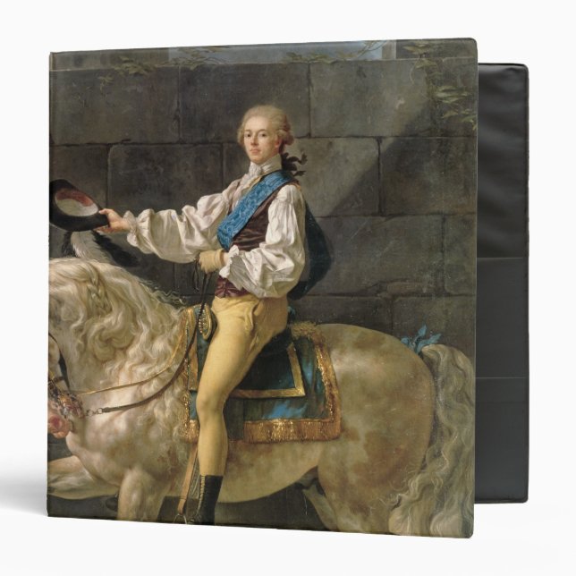 Equestrian Portrait of Stanislas Kostka 3 Ring Binder (Front/Inside)