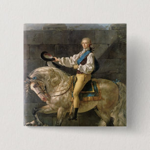 Equestrian Portrait of Stanislas Kostka Button