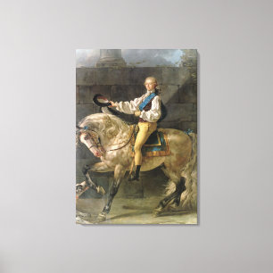 Equestrian Portrait of Stanislas Kostka Canvas Print