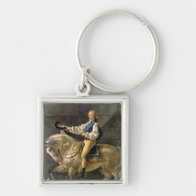 Equestrian Portrait of Stanislas Kostka Keychain (Front)