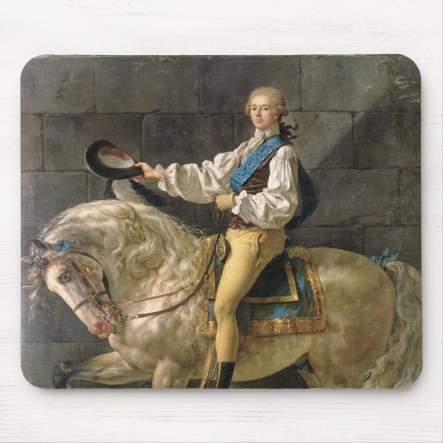 Equestrian Portrait of Stanislas Kostka Mouse Pad (Front)
