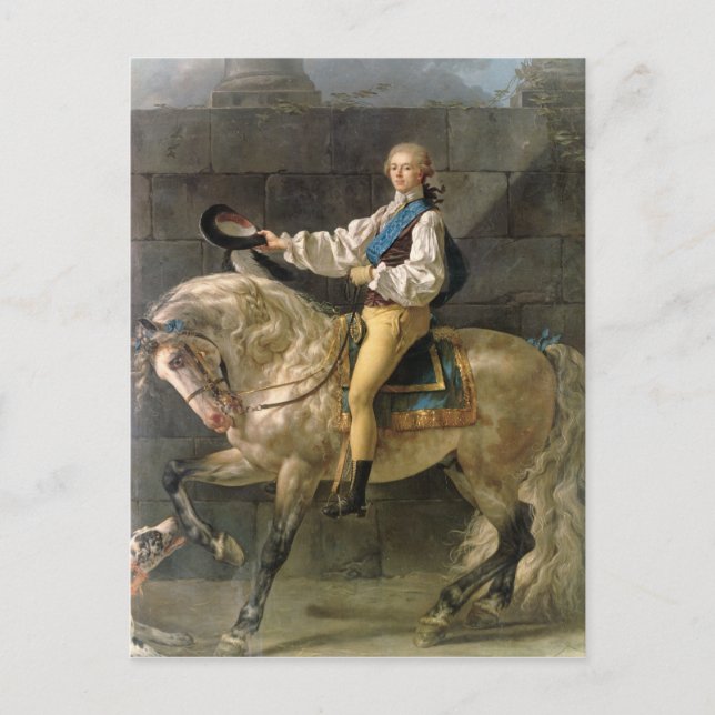 Equestrian Portrait of Stanislas Kostka Postcard (Front)