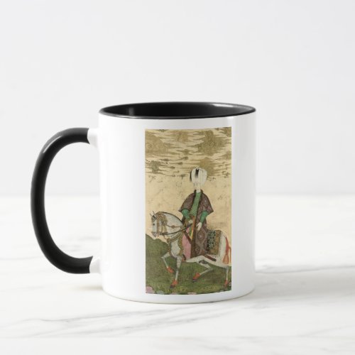 Equestrian portrait of Sultan Osman II  1618 Mug