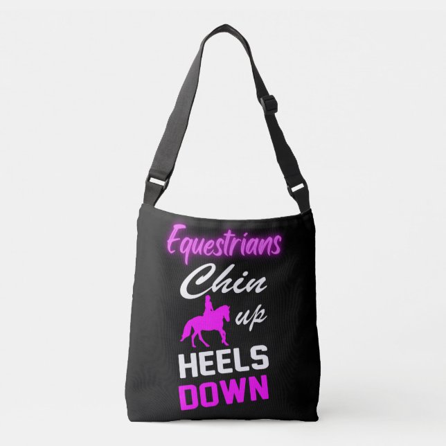 Equestrian Riding Quotes    Crossbody Bag (Front)
