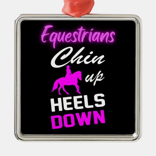 Equestrian Riding Quotes     Metal Ornament (Front)