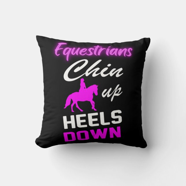 Equestrian Riding Quotes   Throw Pillow (Front)