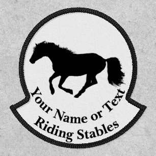 Equestrian riding stables patch