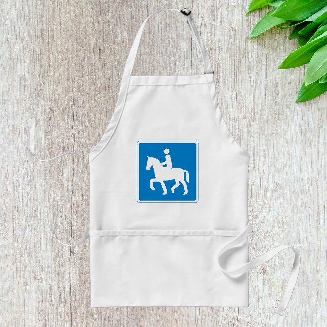 Equestrian Route Symbol Horse Riding Sign Adult Apron (Creator Uploaded)