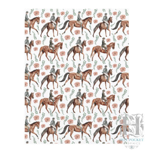 Equestrian Scrapbook Paper