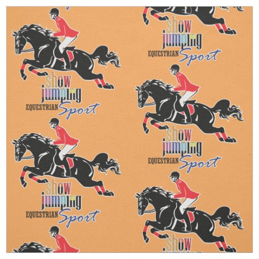 equestrian show jumping fabric