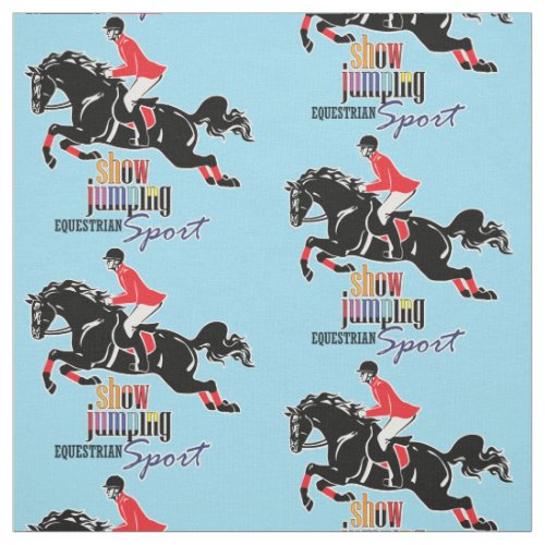 equestrian show jumping fabric