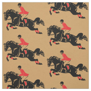 equestrian show jumping fabric