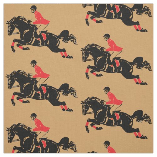 equestrian show jumping fabric