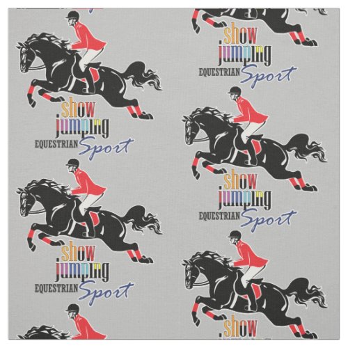 equestrian show jumping fabric