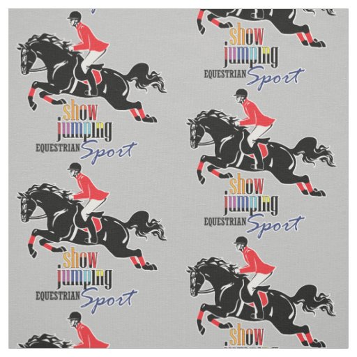 equestrian show jumping fabric