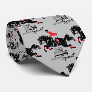 equestrian show jumping neck tie