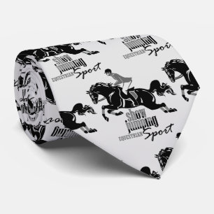 equestrian show jumping neck tie