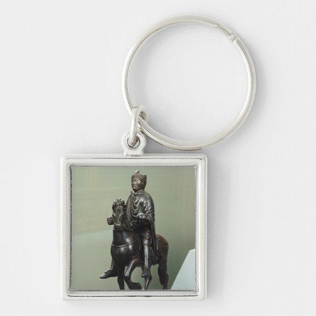 Equestrian statue of Charlemagne Keychain (Front)