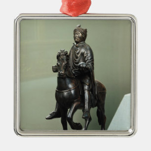 Equestrian statue of Charlemagne Metal Ornament
