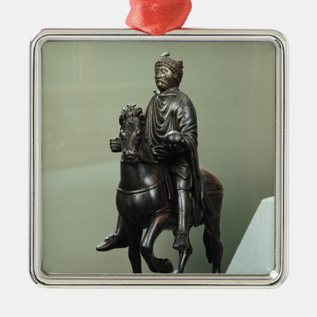 Equestrian statue of Charlemagne Metal Ornament (Front)