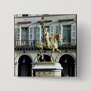 Equestrian statue of Joan of Arc Button