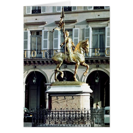 Equestrian statue of Joan of Arc Cards (Front)