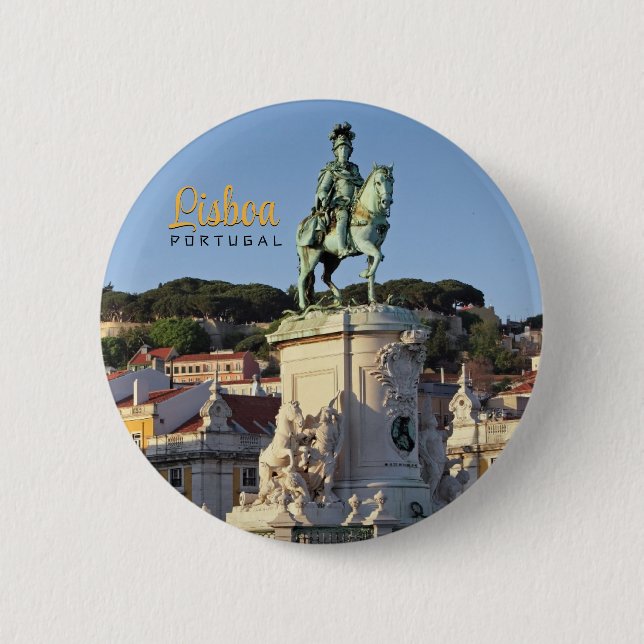 Equestrian statue of King José I, Lisbon  Button (Front)