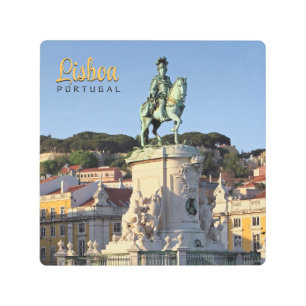 Equestrian statue of King José I, Lisbon  Metal Print