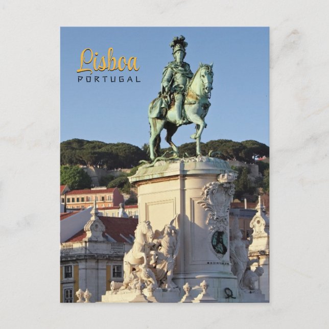Equestrian statue of King José I, Lisbon  Postcard (Front)