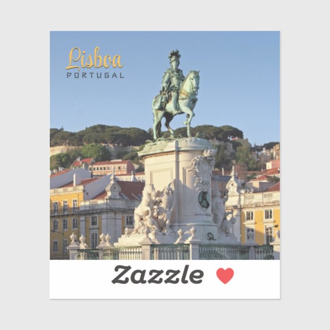 Equestrian statue of King José I, Lisbon  Sticker (Sheet)