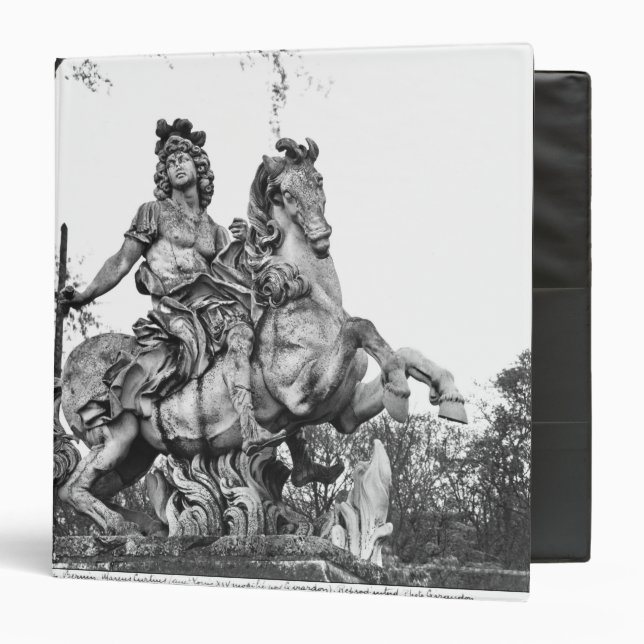 Equestrian statue of Louis XIV Binder (Front/Inside)