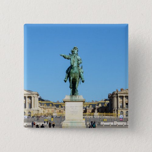 Equestrian statue of Louis XIV in Versailles Button