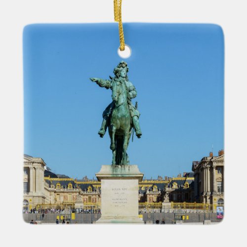 Equestrian statue of Louis XIV in Versailles Ceramic Ornament