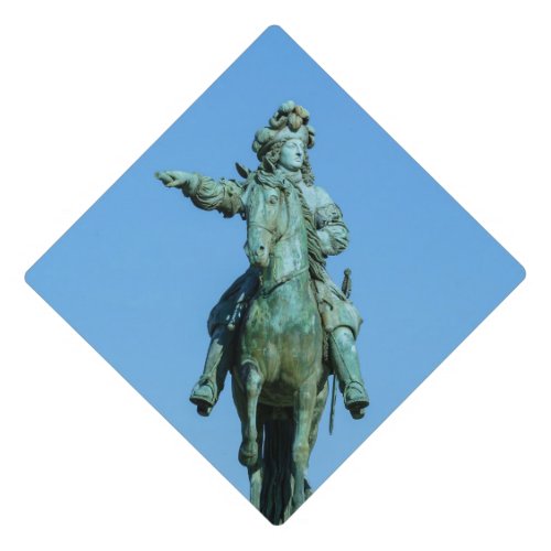 Equestrian statue of Louis XIV in Versailles Graduation Cap Topper