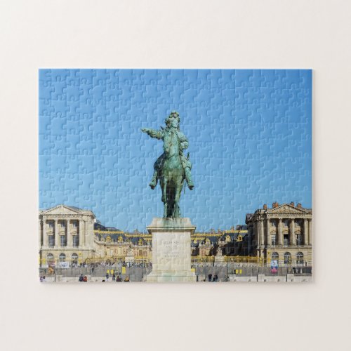 Equestrian statue of Louis XIV in Versailles Jigsaw Puzzle