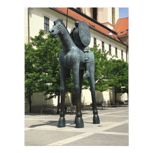 Equestrian Statue of Margrave Jobst of Luxembourg  Photo Print