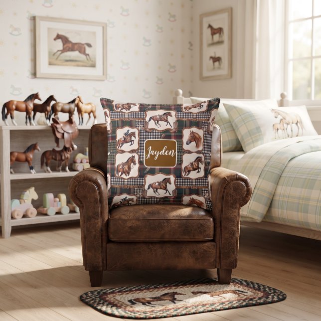 Equestrian Throw Pillow (Creator Uploaded)