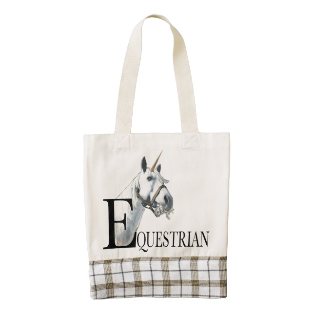 Equestrian Unicorn Side Eye tote (Front)